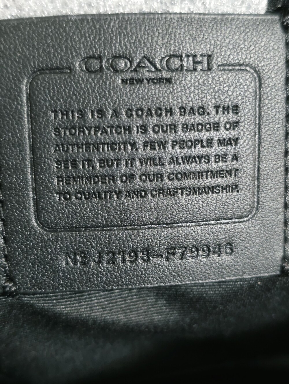 Coach Rowan BLACK Gold Medium Crossbody Bag Crossgrain Leather Shoulder Purse π - Picture 9 of 15